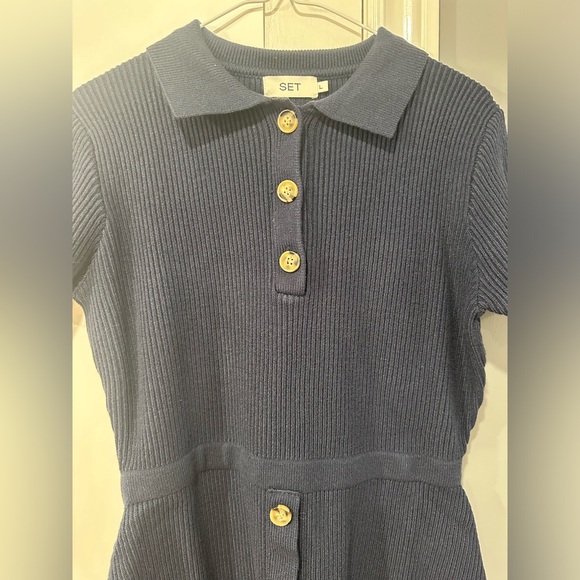 Set Active Polo Knit Dress in large NWOT - Picture 3 of 4